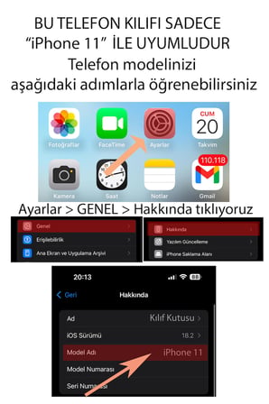 iPhone 11 Uyumlu Gezegen, Yıldız ve Gül Baskılı Silikon Kılıf