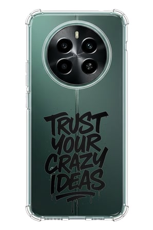 Realme 12 4G-12 Plus Uyumlu Crazy Trust Baskılı Silikon Kılıf