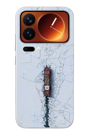 Xiaomi 17 Pro Max Uyumlu Yük Gemisi Baskılı Silikon Kılıf