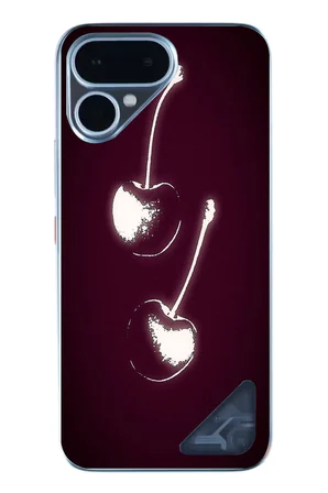 Tecno Pova Curve 2 Uyumlu İki Kiraz Baskılı Silikon Kılıf