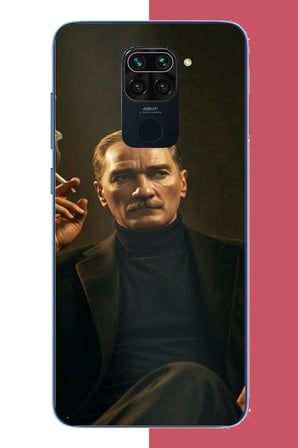 Redmi Note 9 Uyumlu atatürk Baskılı Silikon Kılıf