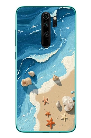 Redmi Note 8 Pro Uyumlu Deniz Yıldızı Tatilde Baskılı Silikon Kılıf