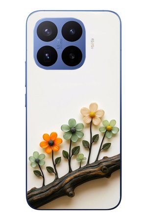Xiaomi 17T Pro
 Uyumlu Dalda Açan Çiçekler Baskılı Silikon Kılıf