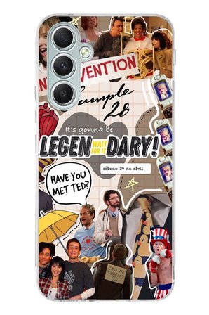 Samsung Galaxy A34 Uyumlu Retro Gazete How i met your mother Tasarımlı Baskılı Silikon Kılıf
