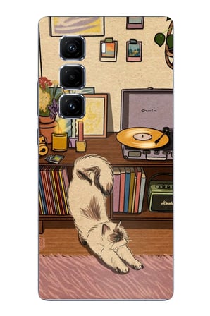 Infinix Hot 50 PRO PLUS+ Uyumlu Nostaljik Köpek Tasarımlı Baskılı Silikon Kılıf
