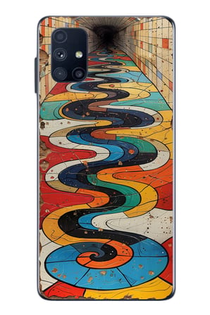 Samsung Galaxy M51 Uyumlu Renk Duvarı Baskılı Silikon Kılıf