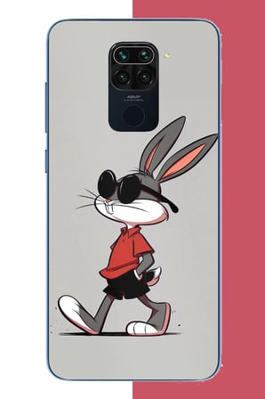 Redmi Note 9 Uyumlu bagsbuny Baskılı Silikon Kılıf