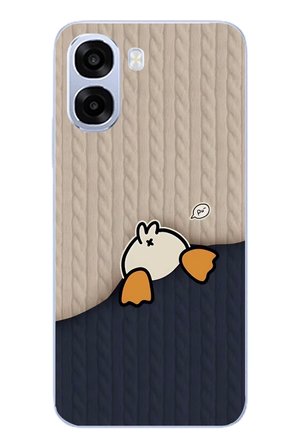 Oppo A6t - A6X Uyumlu Şaşkın Ördek Baskılı Silikon Kılıf