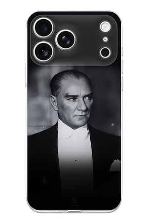 İphone 17 PRO Uyumlu Zarafet ve Asalet: Atatürk Smokinli Baskılı Silikon Kılıf