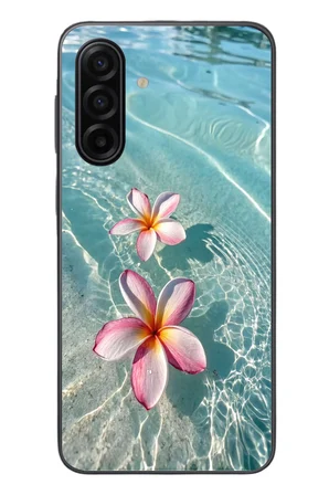 Samsung Galaxy A17 Uyumlu Denizde Çiçekler Baskılı Silikon Kılıf