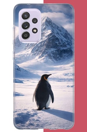 Samsung Galaxy A72 Uyumlu nihilist Penguen2 Baskılı Silikon Kılıf
