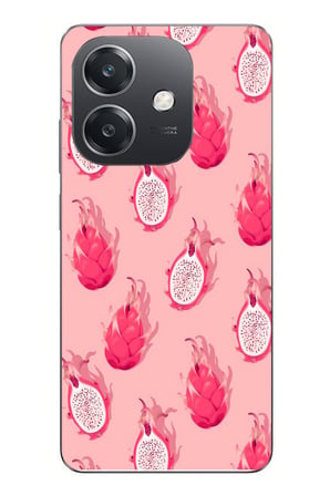 Oppo A3 Uyumlu Ejder Meyvesi Baskılı Silikon Kılıf