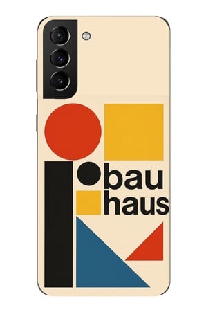Samsung Galaxy S21 PLUS Uyumlu Bauhaus Akımı Baskılı Silikon Kılıf