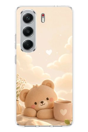 Tecno Camon 40 Uyumlu Sevimli Tatlı Ayı Baskılı Silikon Kılıf