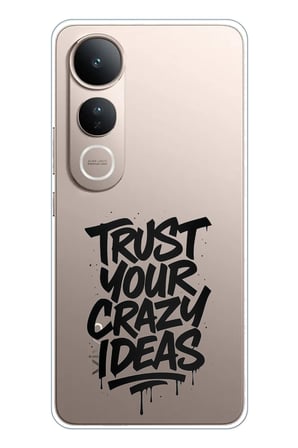 Vivo V50 Lite Uyumlu Crazy Trust Baskılı Silikon Kılıf