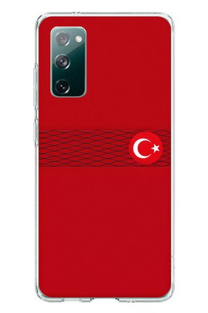 Samsung Galaxy S20 FE Uyumlu Türk Milli Takım Izgara Desenli Forma Baskılı Silikon Kılıf