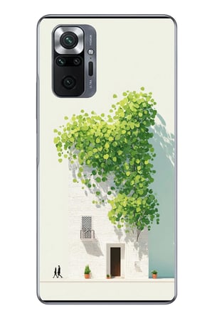 Redmi Note 10 Uyumlu Sarmaşıklı Ev Baskılı Silikon Kılıf