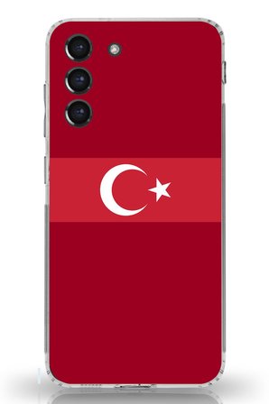 Samsung Galaxy S21 FE Uyumlu Türk Milli Takım Kırmızı Forma Baskılı Silikon Kılıf