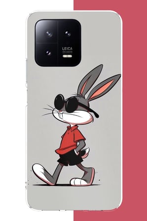 Xiaomi Mi 13 Uyumlu bagsbuny Baskılı Silikon Kılıf
