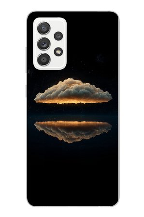 Samsung Galaxy A52 Uyumlu Bulut  Yansıması Baskılı Silikon Kılıf