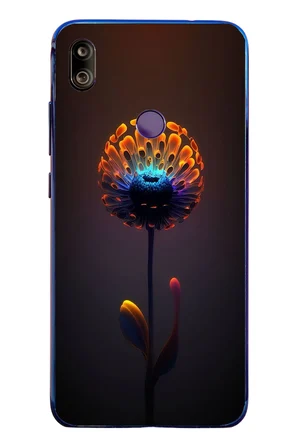 Redmi Note 7 Uyumlu Büyülü Çiçek Baskılı Silikon Kılıf