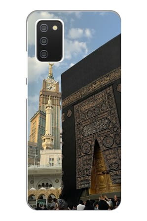 Samsung Galaxy A02S Uyumlu Manevi Huzur Kabe Kapısı Umre Baskılı Silikon Kılıf