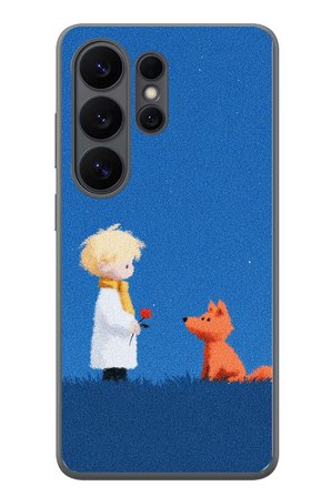 Samsung Galaxy S26 Ultra Uyumlu Sarışın Çocuk ve Köpek Baskılı Silikon Kılıf