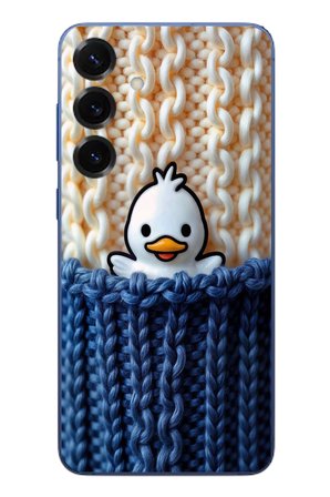 Samsung Galaxy S25 Plus Uyumlu Gülen Ördek Yavrusu Baskılı Silikon Kılıf