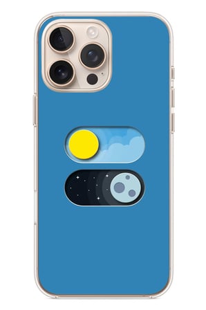 İphone 16 Pro Max Uyumlu Gece Gündüz Geçiş Baskılı Silikon Kılıf