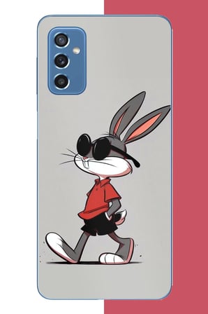 Samsung Galaxy M52 Uyumlu bagsbuny Baskılı Silikon Kılıf