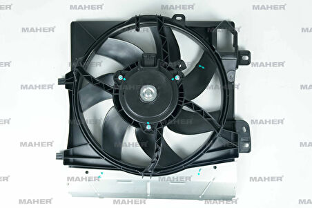FAN RADYATÖR C-ELYSEE 2012 / 301 2012 / 207 2006-2012 / 208 2012 / C3 2002-2009 / C3 2 2009-2016 / 1.6 HDI-1.4 HDI-1.6-1.4-1.2 VTI-1.4 VTI-1.6 VTI DAVLUMBAZLI 100 WATT 1253P8