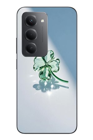 Redmi 15 Uyumlu Yeşil Yonca Baskılı Silikon Kılıf