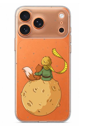 iPhone 17 PRO MAX Uyumlu Küçük Prens Gezegen Boa Tasarımlı Baskılı Silikon Kılıf