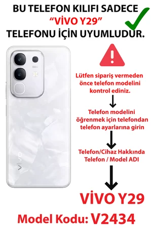 Vivo Y29 Uyumlu Renkli Çiçek Bahçesi Baskılı Silikon Kılıf