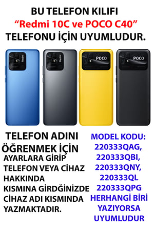 Redmi 10C - POCO C40 Uyumlu Atatürk Cumhuriyet Kolaj Baskılı Silikon Kılıf