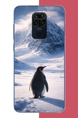 Redmi Note 9 Uyumlu nihilist Penguen2 Baskılı Silikon Kılıf