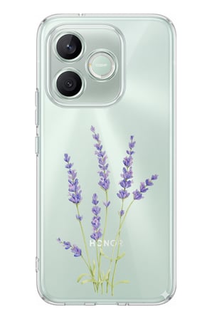 Honor 600 Lite Uyumlu Lavanta Çiçek Tasarımlı Baskılı Silikon Kılıf