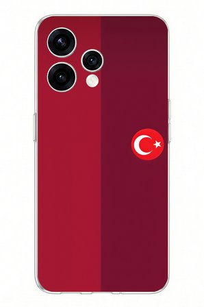 OPPO Reno 15 - Reno 15F Uyumlu Türk Milli Takım Parçalı Forma Baskılı Silikon Kılıf