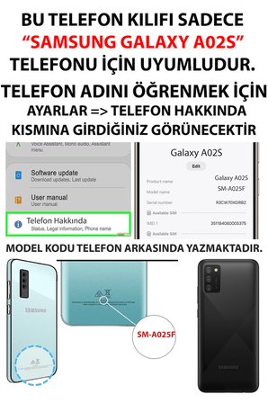 Samsung Galaxy A02S Uyumlu Pembe Beyaz Çiçekler Sulu Boya Baskılı Silikon Kılıf