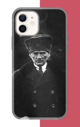 iPhone 12-12 PRO Uyumlu atatürk 2 Baskılı Silikon Kılıf