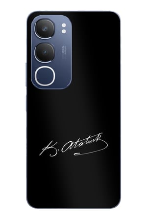 Vivo Y19s Uyumlu Atanın İzi İmza Baskılı Silikon Kılıf