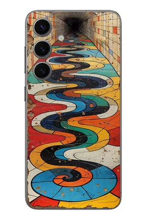 Samsung Galaxy S24 Uyumlu Renk Duvarı Baskılı Silikon Kılıf