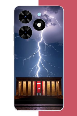 Tecno Spark 20-20C Uyumlu Anıtkabir Baskılı Silikon Kılıf