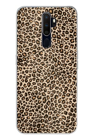Oppo A5/A9 2020  Uyumlu Leopar Tasarımlı Baskılı Silikon Kılıf