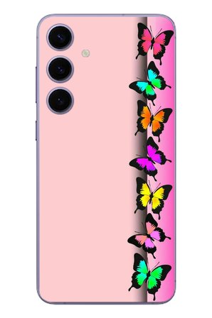 Samsung Galaxy S24 Plus Uyumlu Kelebeklerin Rüyası Baskılı Silikon Kılıf