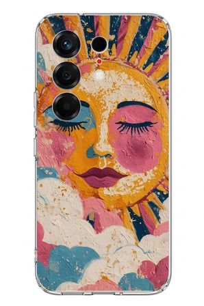 Tecno Camon 50 4G Uyumlu Efsunlu Güneş Baskılı Silikon Kılıf