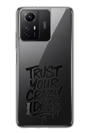 Redmi Note 12S Uyumlu Crazy Trust Baskılı Silikon Kılıf