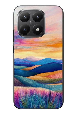 Xiaomi Mi 15T Uyumlu Renkli Pastel Günbatımı Baskılı Silikon Kılıf