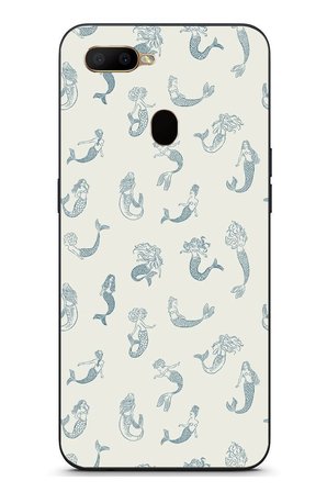 Oppo A5S Uyumlu Deniz Kızları Baskılı Silikon Kılıf