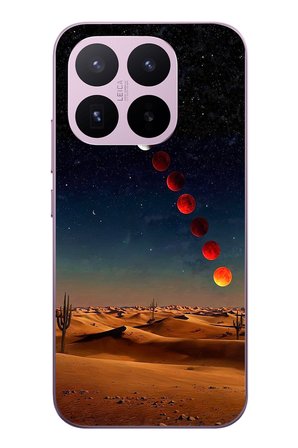 Xiaomi 17T
 Uyumlu Ayın Geçişi Baskılı Silikon Kılıf
